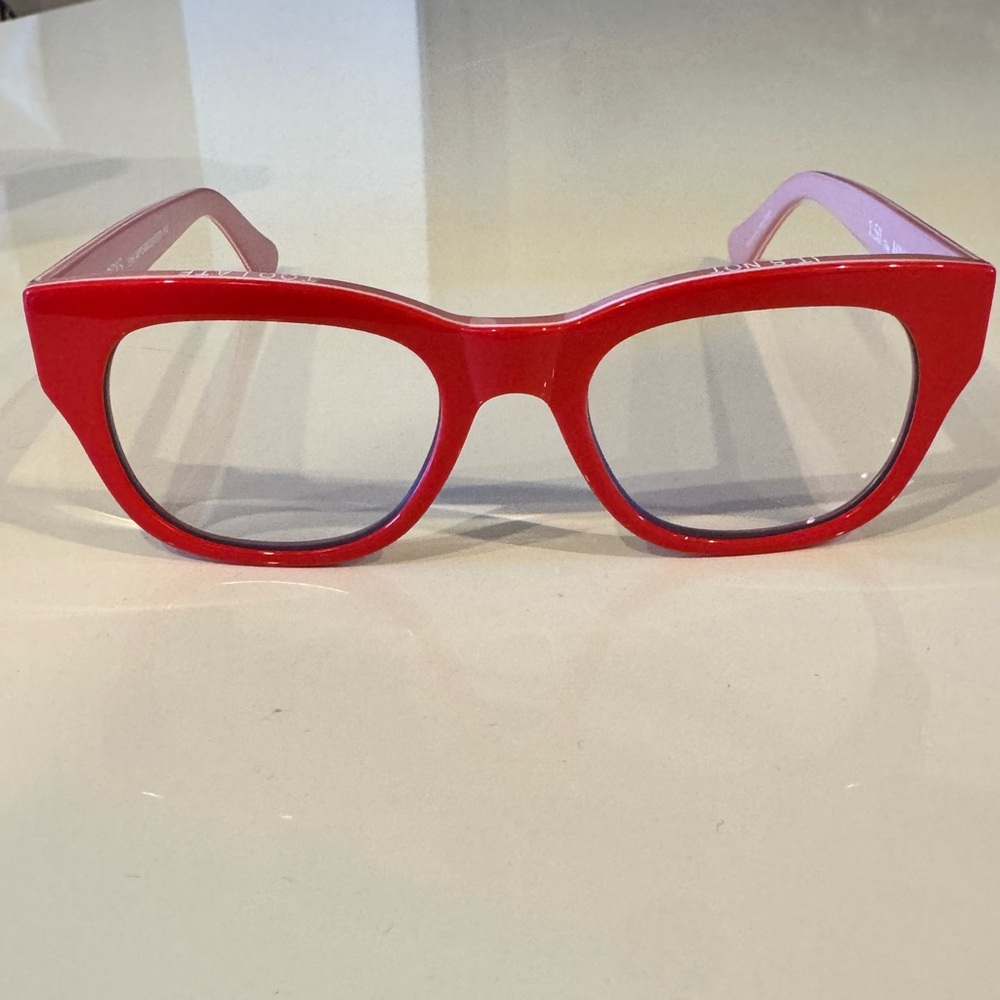 CADDIS Miklos 1.50 1.5 Red Readers Reading Glasses bright electric red